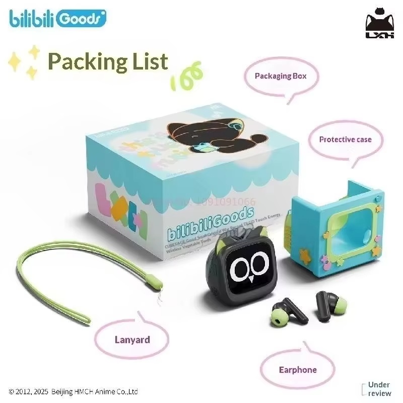 Gaming Accessories In China - BilibiliGoods CUBEFACE 羅小黑の伝説 LCD タッチスクリーンヘッドフォン アニメゲーミングヘッドセット