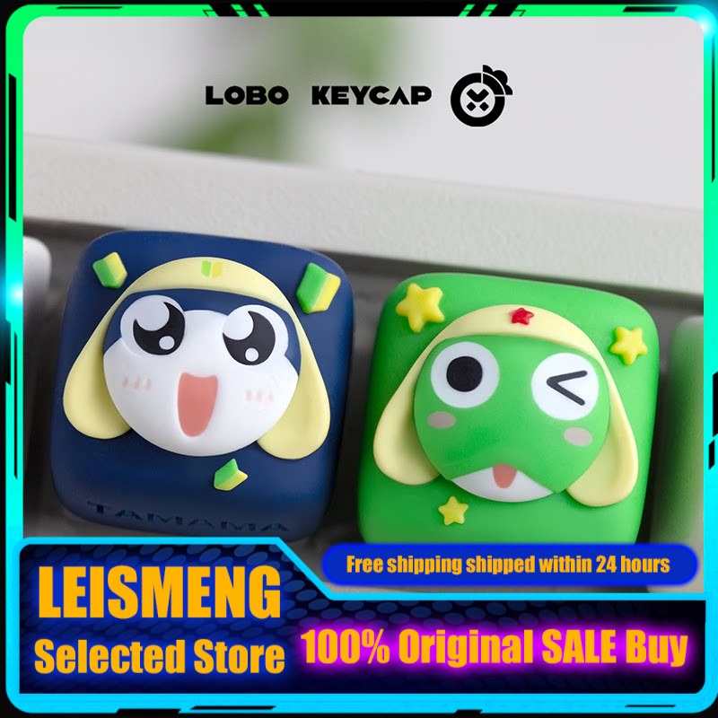 Gaming Accessories Aesthetic - けろろテーマのアニメキーキャップメカニカルキーボード樹脂カスタマイズされたかわいいキーキャップ PC ゲームキーボードアクセサリーギフトコレクション