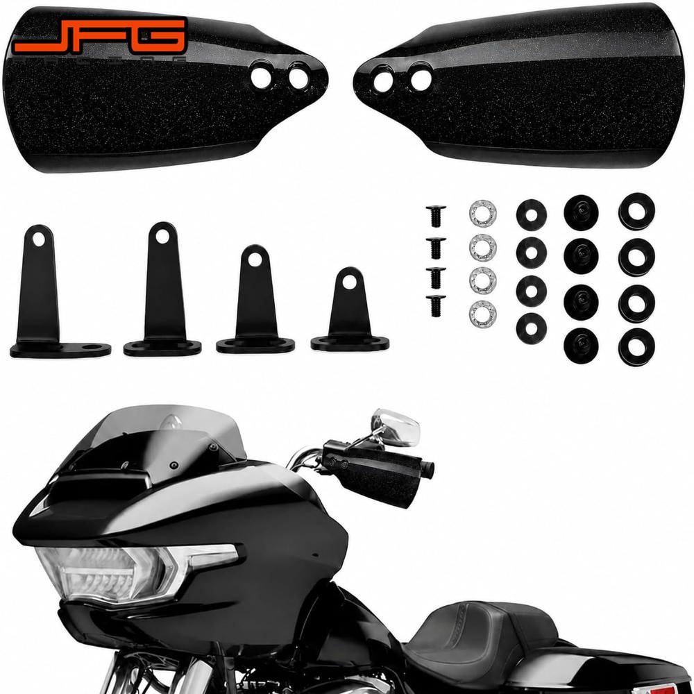 Gaming Accessories Rack - ハーレーツーリング、ソフテイル、ストリートボブFXBB 114、FXBBSローライダーST 117 PP用バイクハンドガード、ハンドガードプロテクターアクセサリー