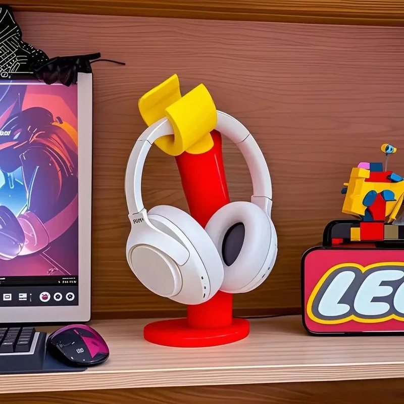 Accessories For Your Gaming Room - クリエイティブでかわいいデスクトップ用ヘッドセットスタンド、3Dプリントイヤホンドック、ゲームセットアップアクセサリー、女の子、男の子、子供部屋の装飾に。