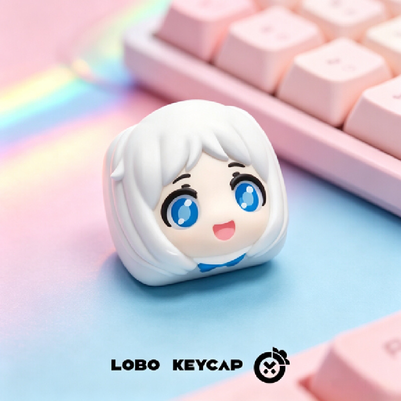 アノハナ・メンマ・アーティザン・レジン製キーキャップ、カスタ - Gaming Accessories In China のレビューと価格