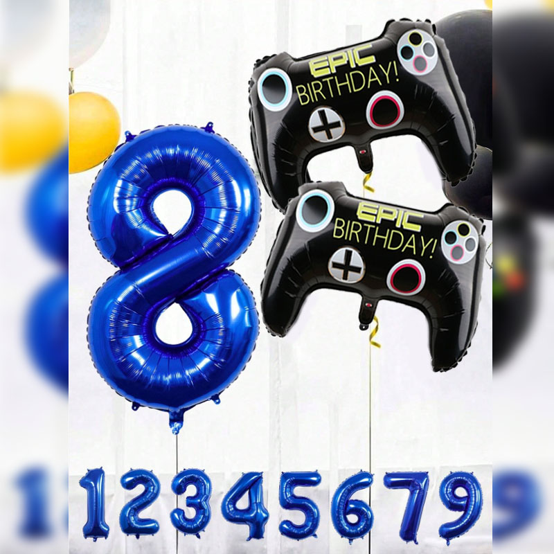 3 個ビデオゲームパーティー用品セット男の子の誕生日パーティ - Gaming Accessories For Room のレビューと価格