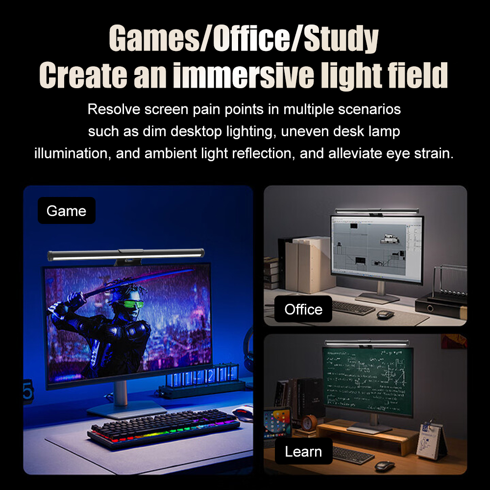 ライトバー、モニター、Wi-Fi接続、画面照明、RGBライト - Accessories For Your Gaming Room のレビューと価格