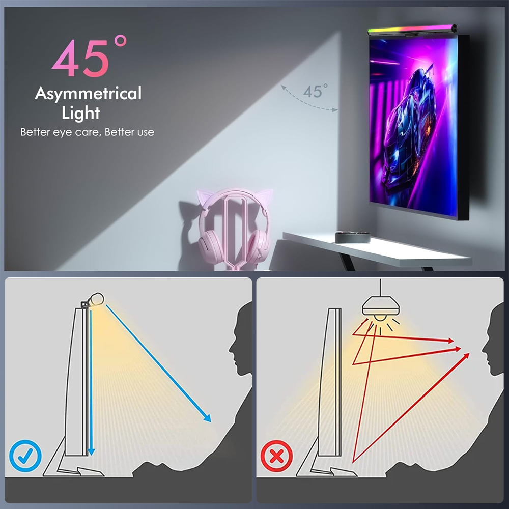 Wi-Fi対応コンピューターライトバー モニターライトバー  - Accessories For Your Gaming Room のレビューと価格