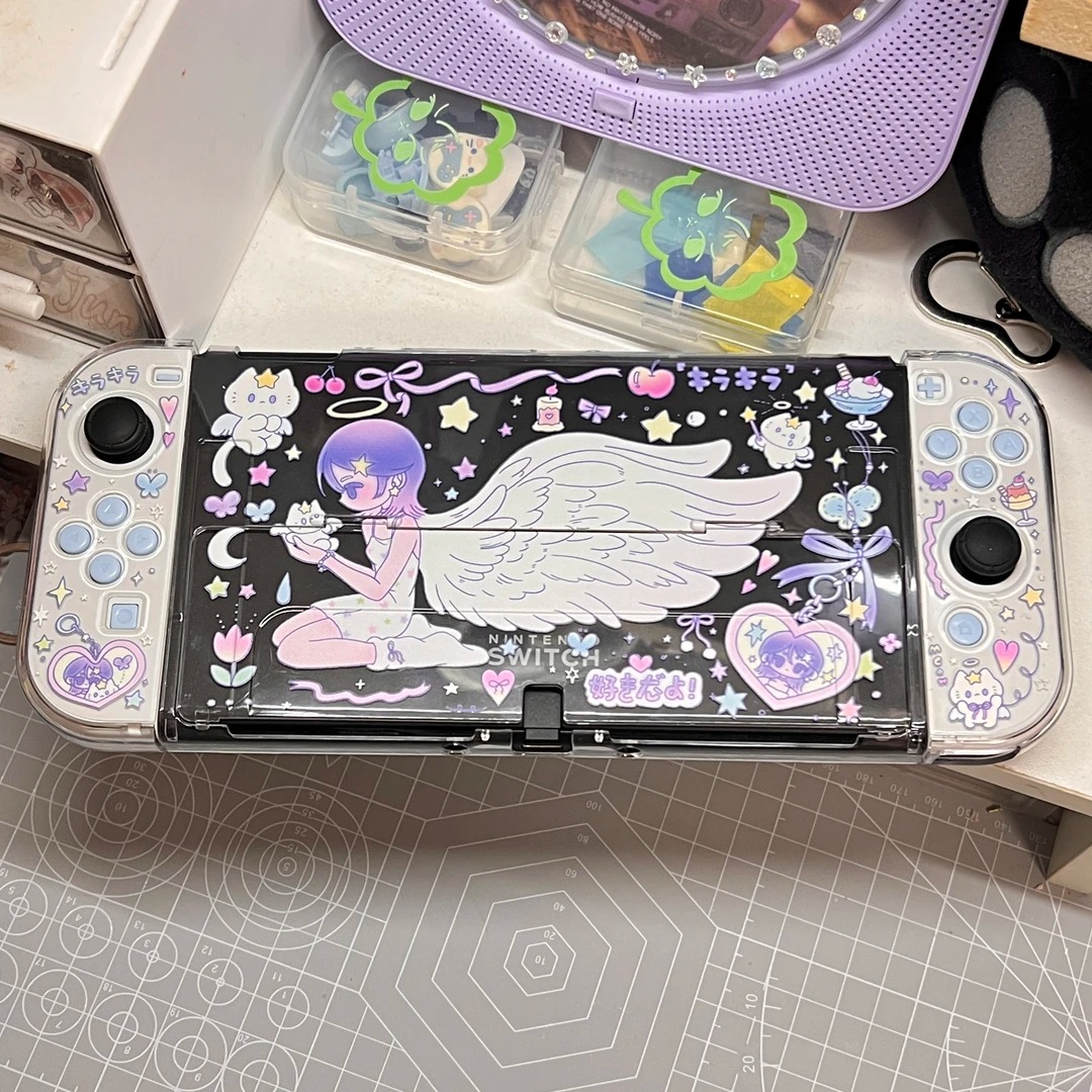 ミストアイランドオリジナルスイッチ2分割保護ケース透明Y2k - Gaming Accessories In China のレビューと価格