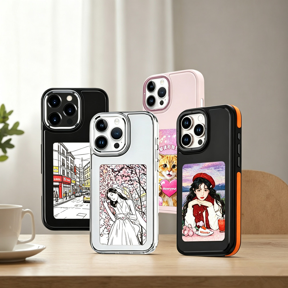 DIY電子インクスクリーンスマホケース NFC対応 iPho - Gaming Accessories Rack のレビューと価格