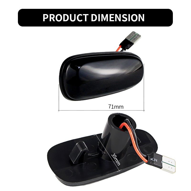 2 個 LED ダイナミックサイドマーカーライト Canbu - Gaming Accessories Rack のレビューと価格