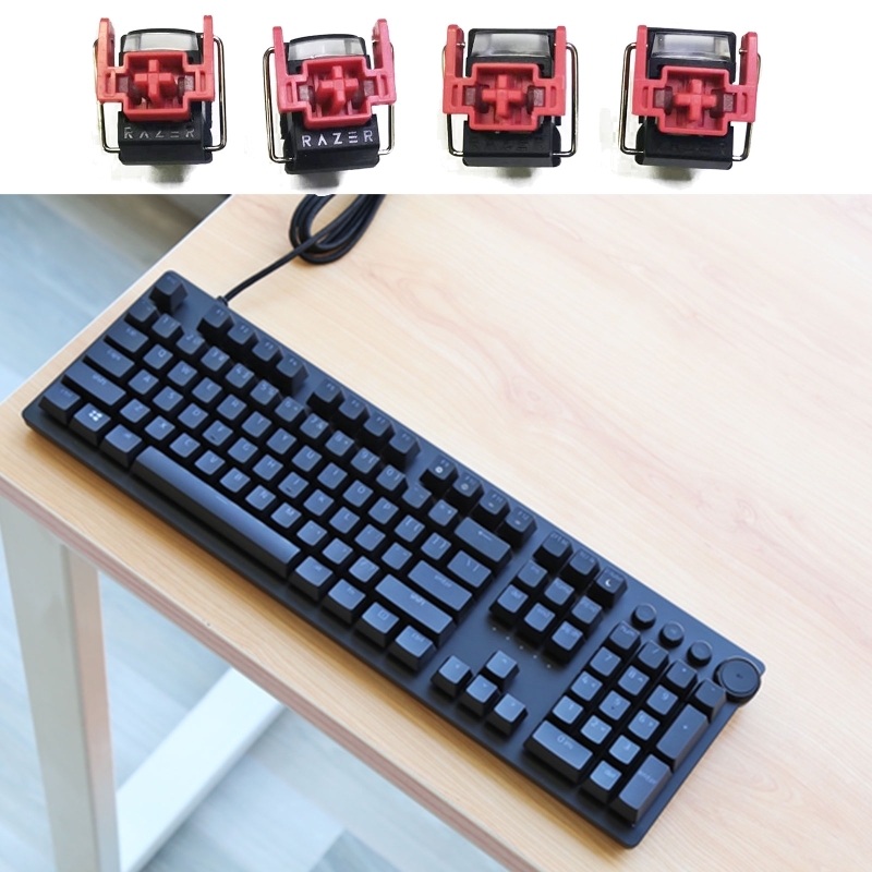 4 個 V2 Slient ライナー赤光学スイッチ Hunt - Gaming Accessories Aesthetic のレビューと価格