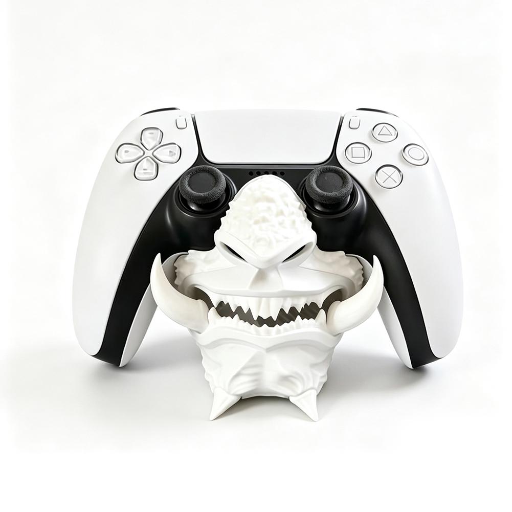 PS5ゲームパッド用「侍鬼面」コントローラーホルダー。3Dプ - Accessories For Your Gaming Room のレビューと価格