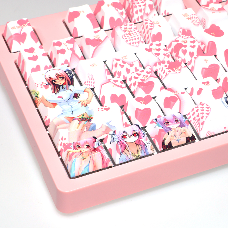 印刷されたキー,漫画,ゲーム,アニメーション,原宿,Pbt, - Gaming Accessories Aesthetic のレビューと価格