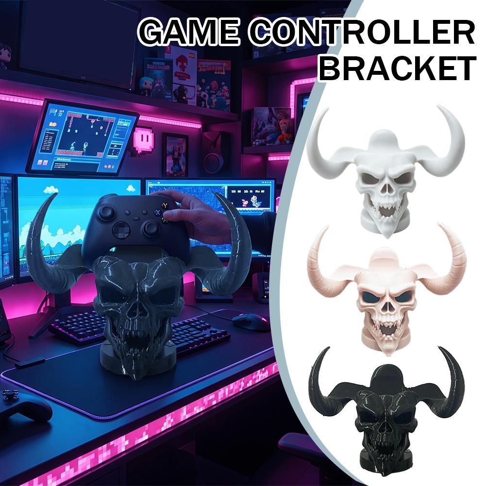 ユニークなデビルスカルホーンコントローラーホルダー デスクオ - Accessories For Your Gaming Room のレビューと価格