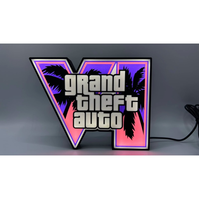 GTA6 グランド・セフト・オートVI LEDライトボックス - Accessories For Your Gaming Room のレビューと価格