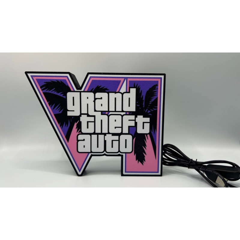 GTA6 グランド・セフト・オートVI LEDライトボックス - Accessories For Your Gaming Room のレビューと価格
