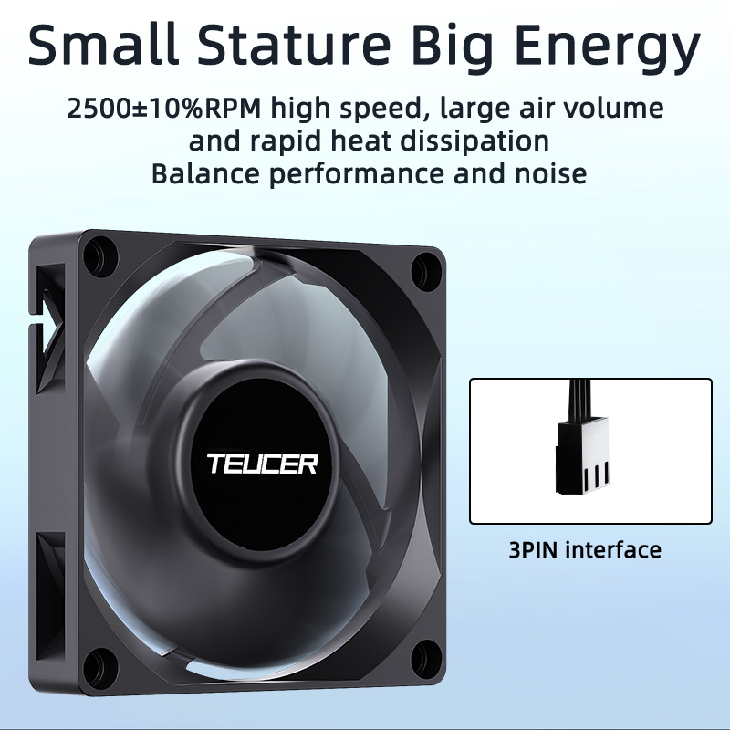 Teucer UT-7015 7cm Chassic 冷却フ - Gaming Accessories Rack のレビューと価格