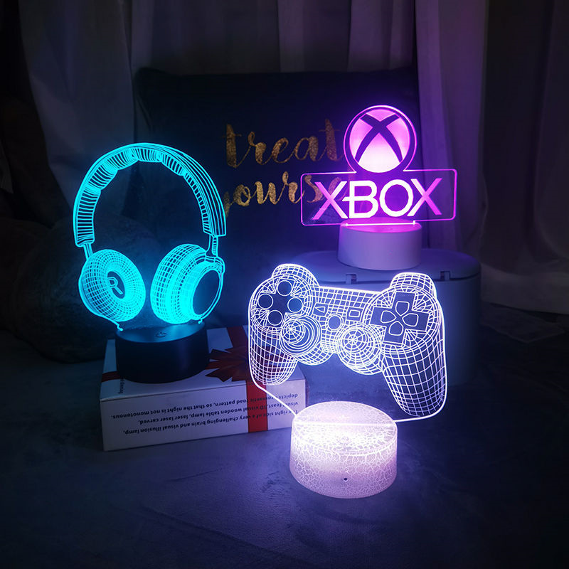 ランプ、ナイトライト、テーブルランプ 3D LED USB電 - Accessories For Your Gaming Room のレビューと価格